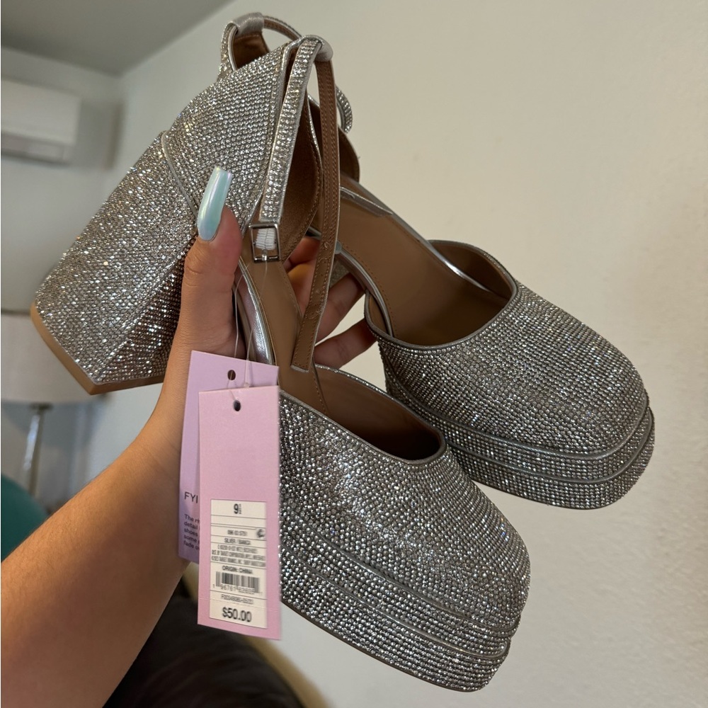 Rhinestone heels